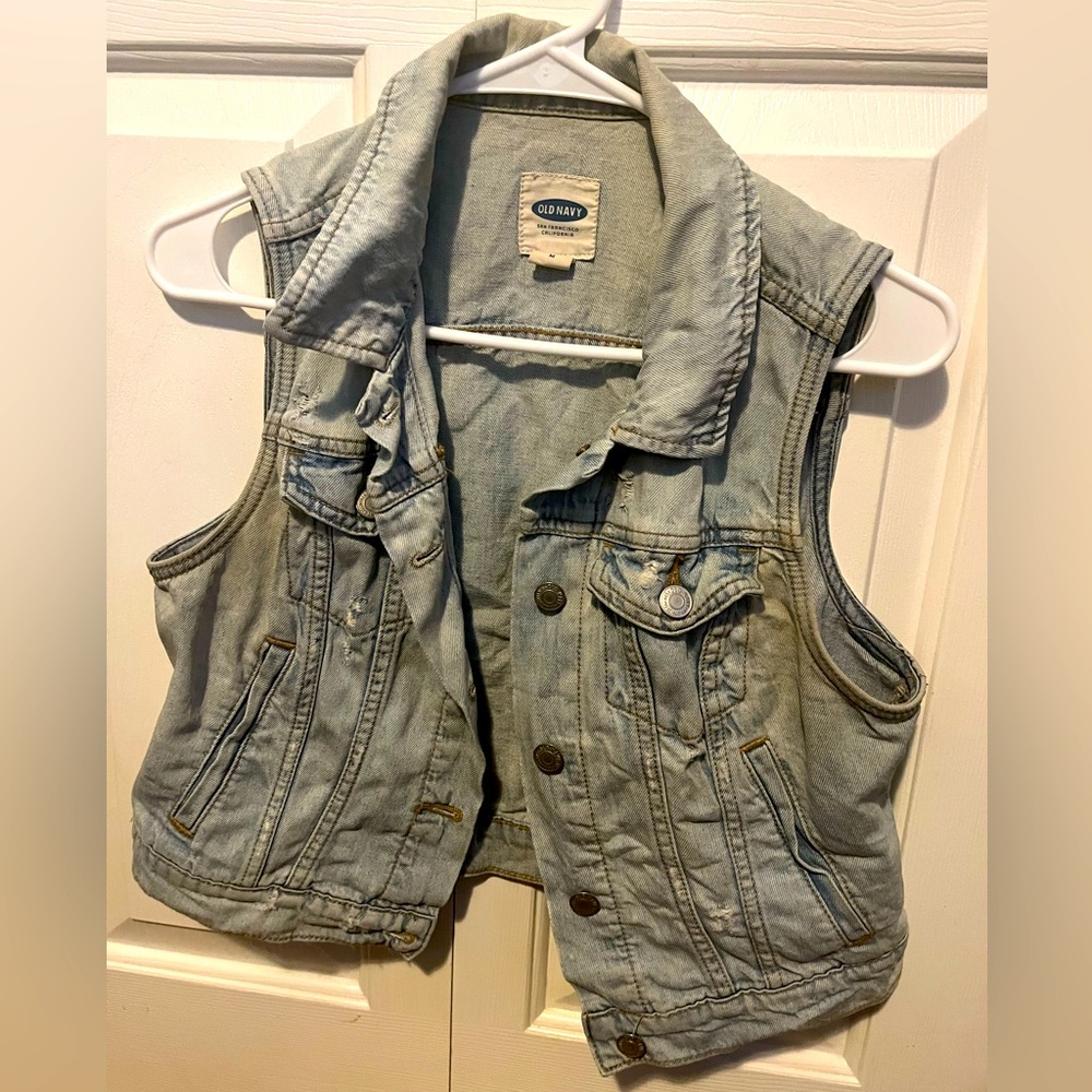 Old Navy jean vest